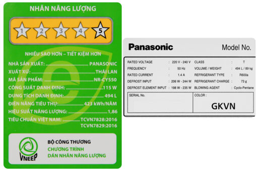 Tủ lạnh Panasonic Inverter 446 lít NR-CY550GKVN
