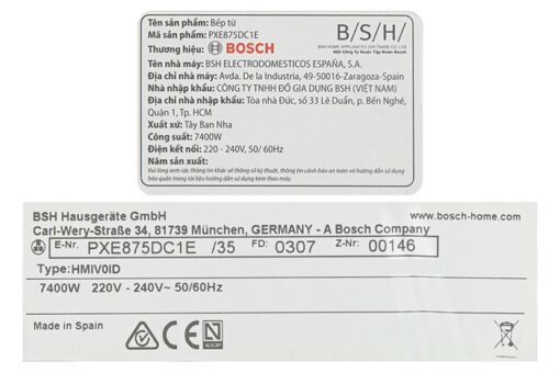 Bếp từ 4 vùng nấu Bosch PXE875DC1E serie 8