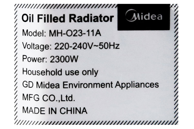 Quạt sưởi dầu Midea MH-O23-11A