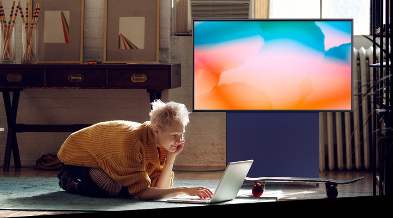 Smart Tivi Màn Hình Xoay The Sero QLED Samsung 4K 43 inch QA43LS05T