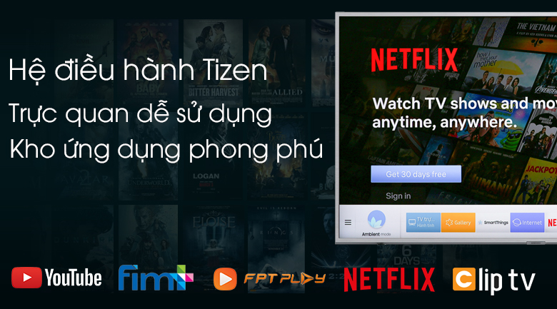 QA49Q65 với hệ điều hành tizen