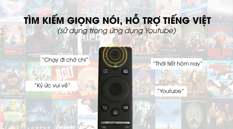 QA49Q65R có tìm kiếm giọng nói bằng tiếng Việt