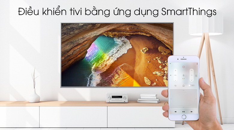 Tivi 49Q65R điều khiển tivi bằng Smartthings