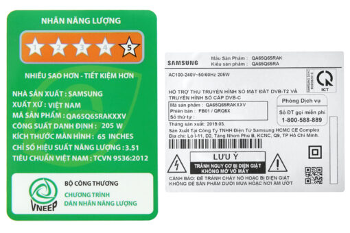 Smart Tivi QLED Samsung 4K 65 inch QA65Q65R