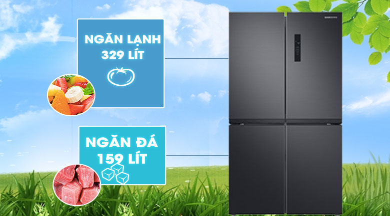 Tủ lạnh Samsung Inverter 488 lít RF48A4000B4/SV