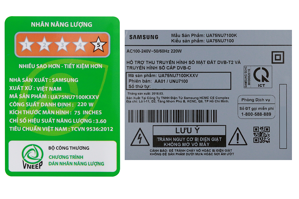 Smart Tivi Samsung 4K 75 inch UA75NU7100