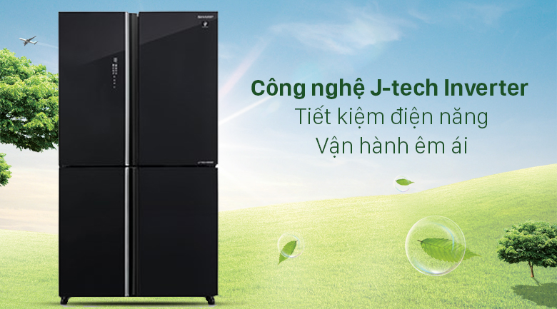 Tủ lạnh Sharp Inverter 572 lít SJ-FXP640VG-BK