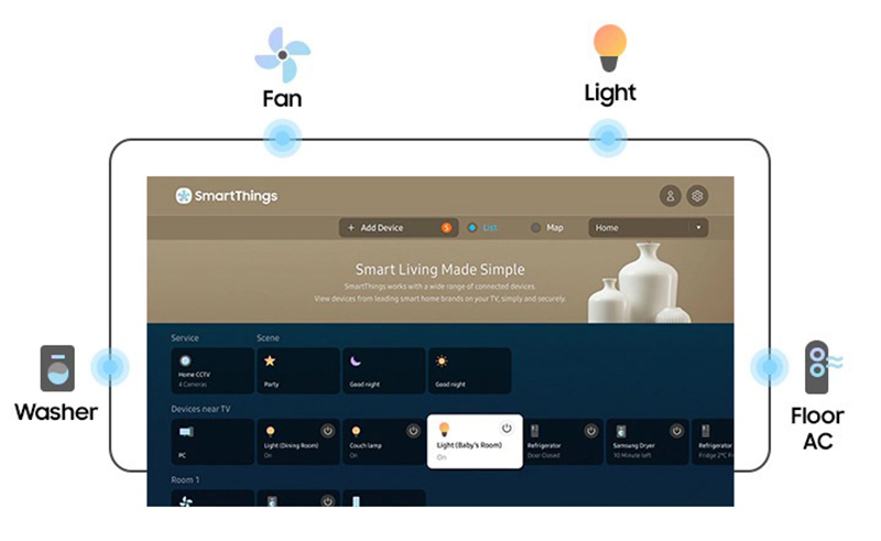 Smart Tivi Samsung QLED 4K 65 inch QA65Q60AA
