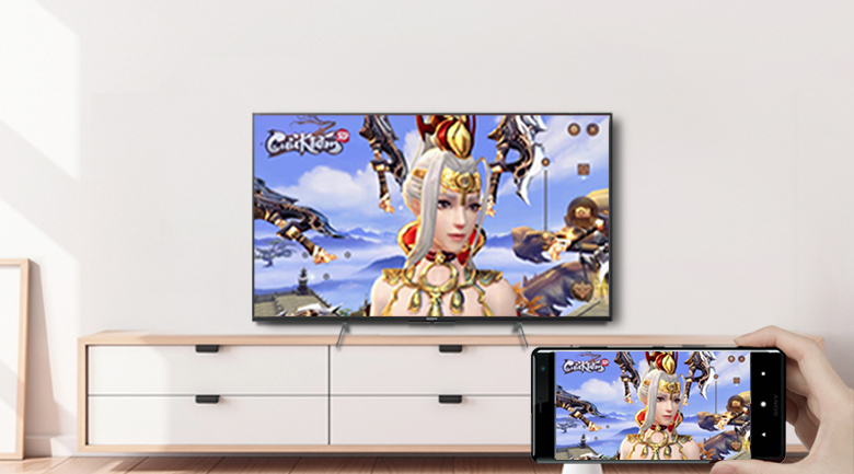 Chiếu màn hình điện thoại dễ dàng - Android Tivi Sony 4K 49 inch KD-49X8500H Chiếu màn hình điện thoại dễ dàng - Android Tivi Sony 4K 49 inch KD-49X8500H