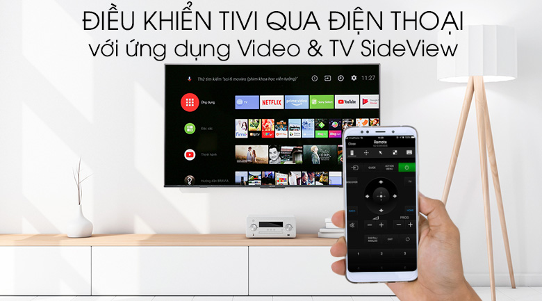 Android Tivi Sony 4K 55 inch KD-55X8500h - Video & TV SideView