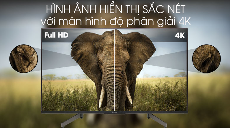 Tivi Sony 4K 55 inch KD-55X8500h độ phân giải