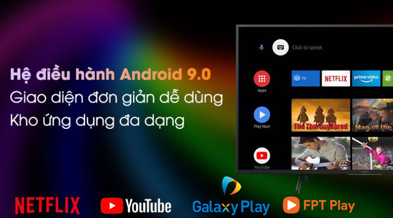 Android Tivi Sony 4K 65 inch KD-65X8050H