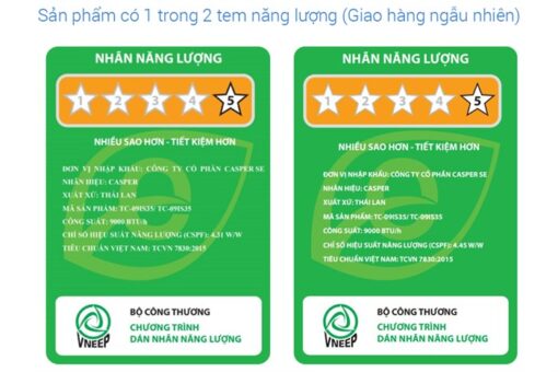 Điều hòa Casper inverter 1 chiều 9000 BTU TC-09IS35