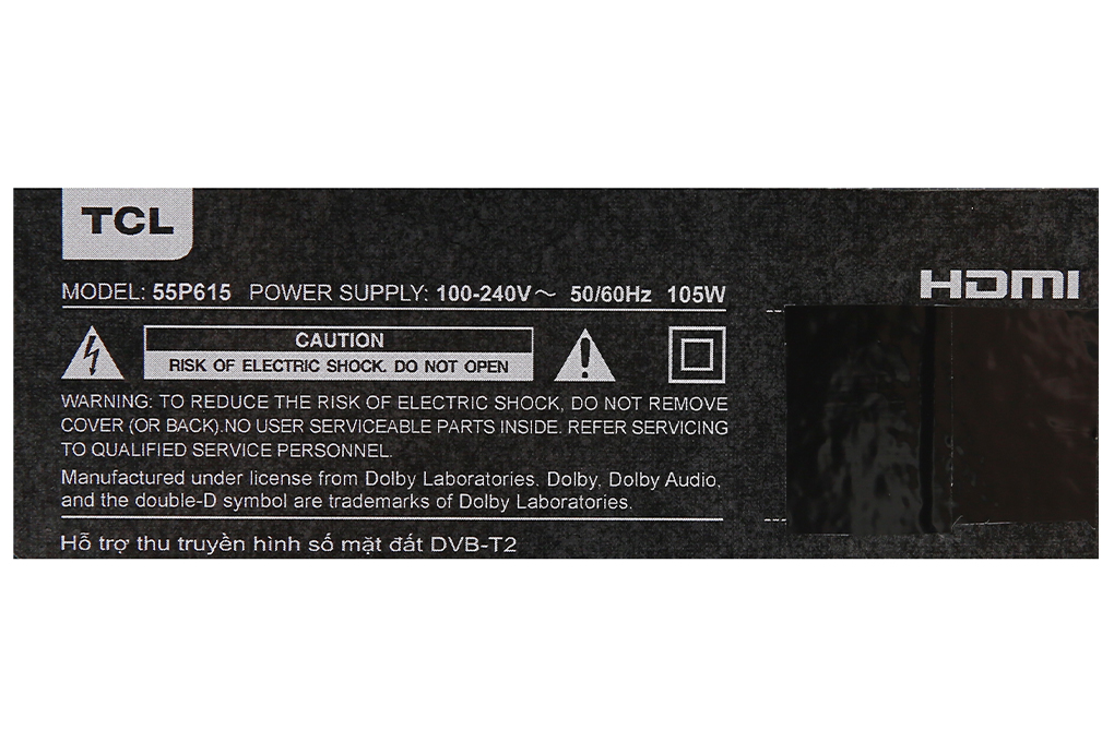 Android Tivi TCL 4K 55 inch 55P615
