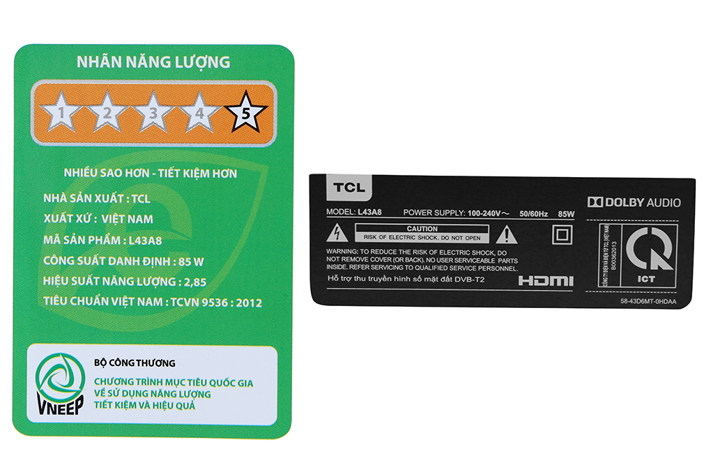 Tivi TCL 4K Android 43 inch L43A8