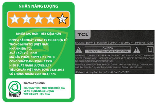 Android Tivi TCL 55 inch 55P715