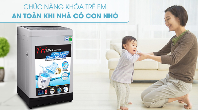 Máy giặt TCL 8 Kg TWA80-B302GM