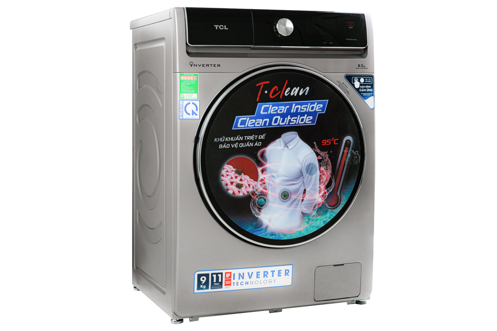 Máy giặt TCL Inverter 9 Kg TWF90-K14508DC04