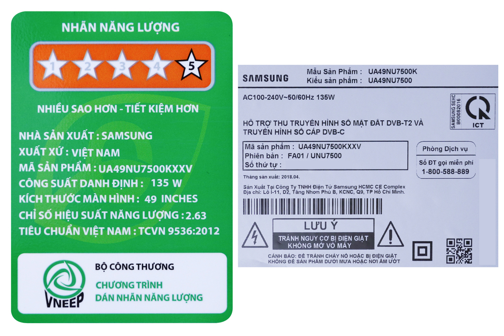 Smart Tivi Cong Samsung 4K 49 inch UA49NU7500