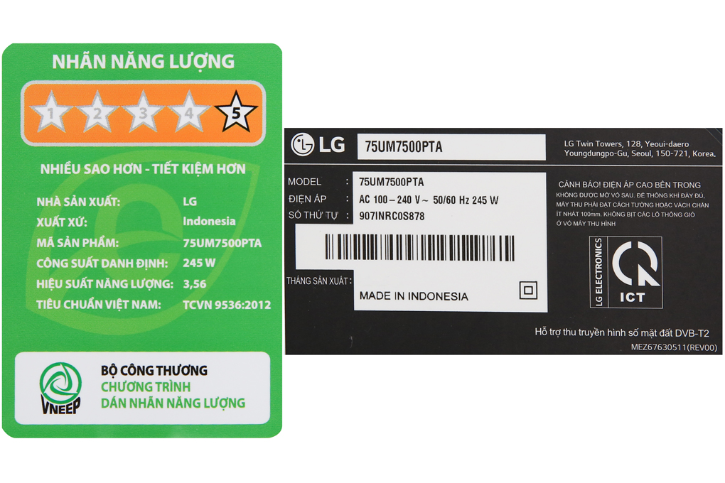 Smart Tivi LG 4K 75 inch 75UM7500PTA