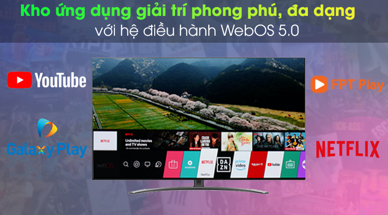 Tivi LG Web OS 4K NanoCell 49 Inch 49NANO86