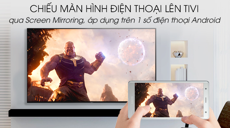 Trình chiếu màn hình điện thoại lên tivi 65a9 bằng Google Cast hoặc Screen Mirroring 