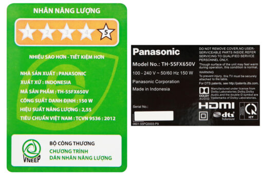 Android Tivi Panasonic 4K 55 inch 55FX650V