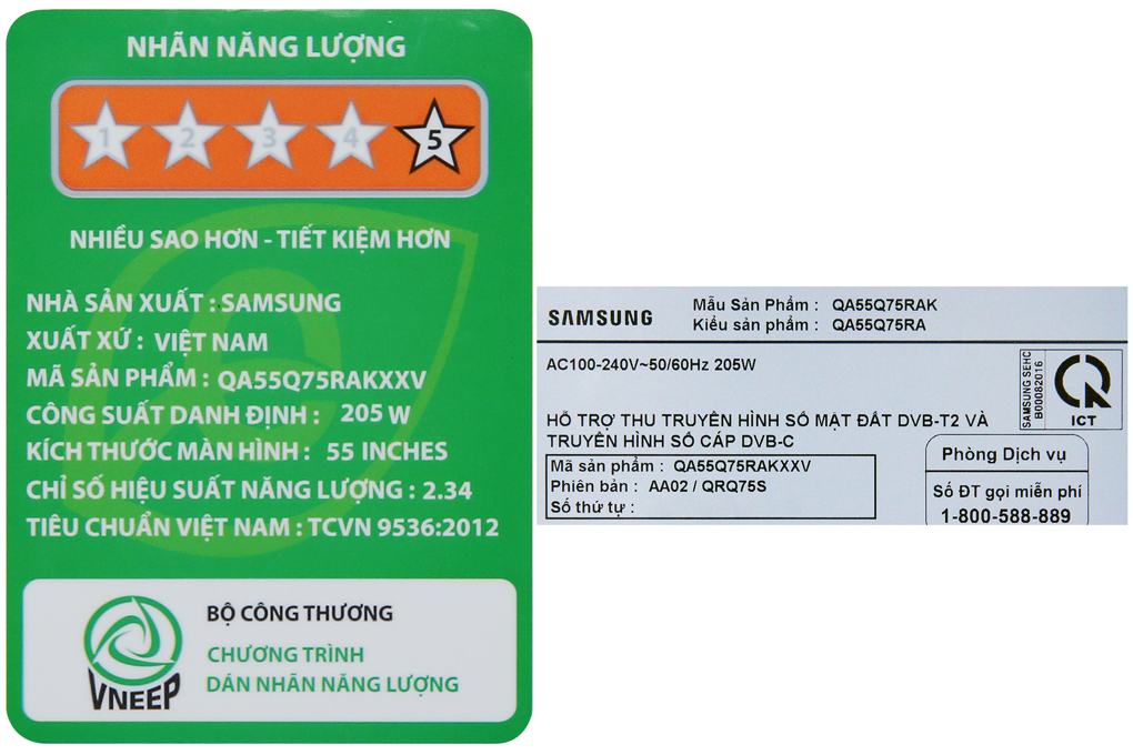 Smart Tivi QLED Samsung 4K 55 inch QA55Q75R