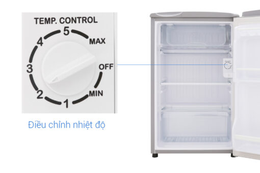 Tủ lạnh Aqua 90 lít AQR-95ER (SS) Xám
