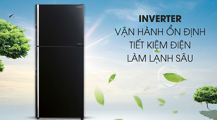 Tủ lạnh Hitachi Inverter 339 lít R-FVX450PGV9(GBK)