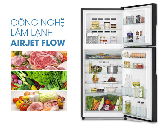 Tủ lạnh Hitachi Inverter 339 lít R-FVX450PGV9(GBK)