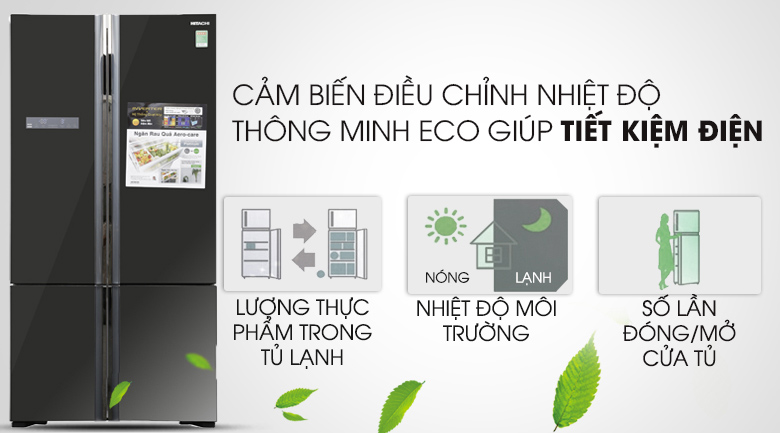 Tủ lạnh Hitachi Inverter 640 lít R-WB800PGV5 GBK