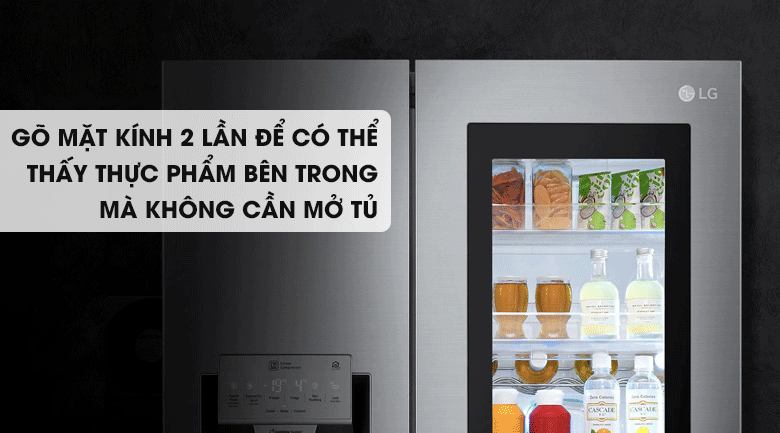 Cốc cốc độc đáo với tủ lạnh LG GR-X247JS