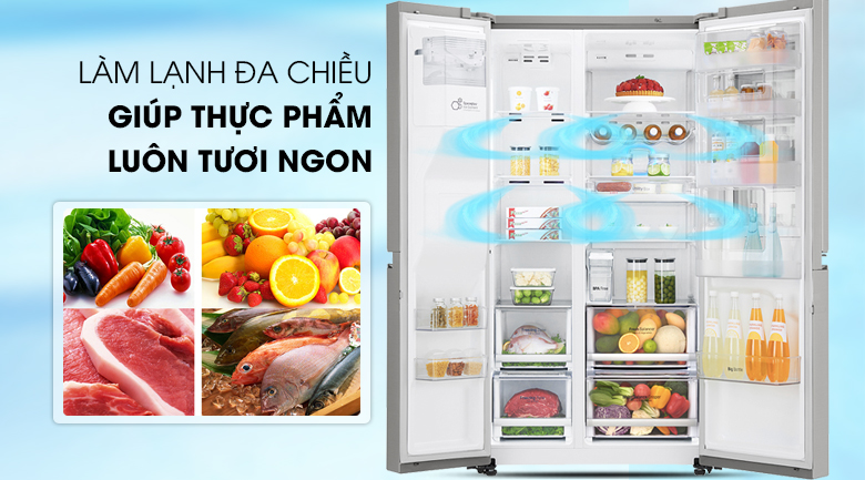 Lg GR-X247JS làm lạnh đa chiều