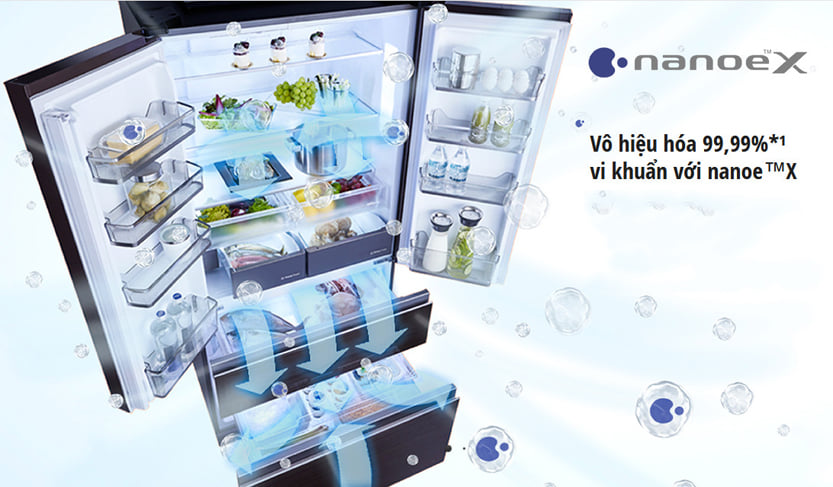 Tủ lạnh Panasonic 618 lít NR-W621VF-T2