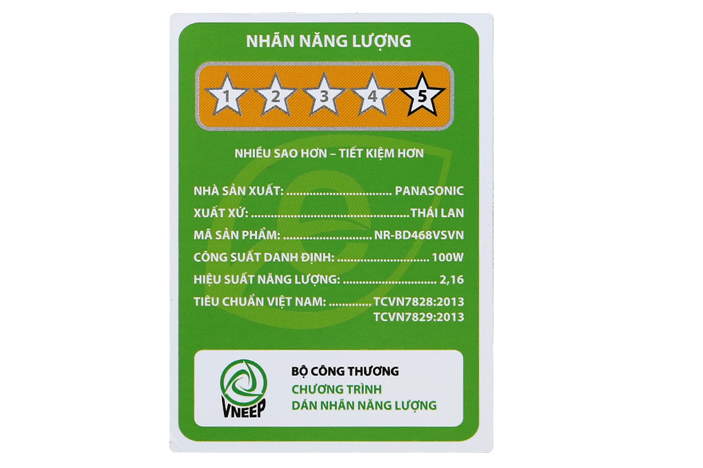 Tủ lạnh Panasonic Inverter 405 lít NR-BD468VSVN