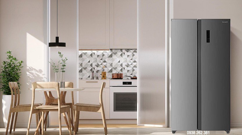 Tủ lạnh Sharp Inverter SJ-SBX530V-SL 532 lít dienmaytinphat