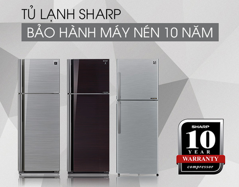 Tủ lạnh Sharp SJ-XP570PG-SL 570 lít 2 cửa Inverter