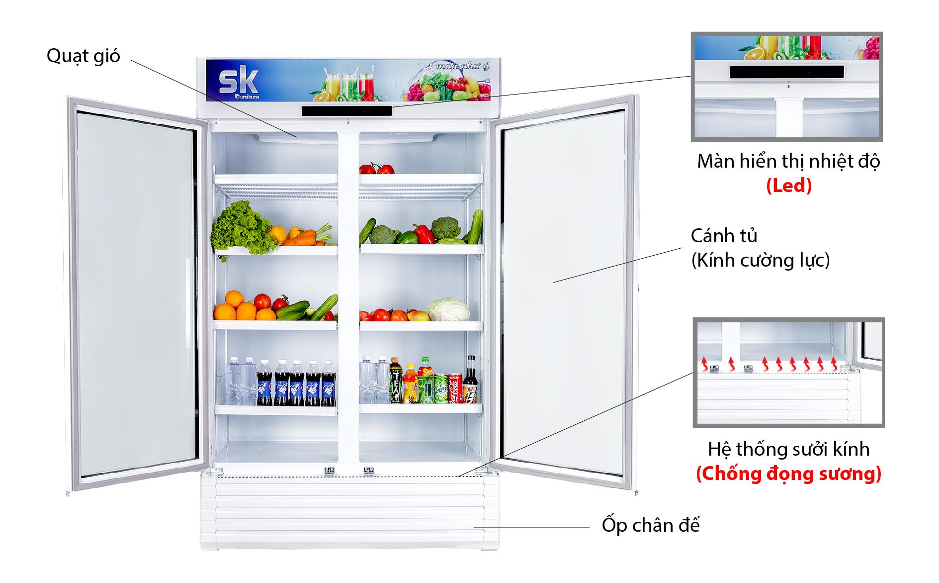 Tủ mát Sumikura SKSC-1202WG2/HW