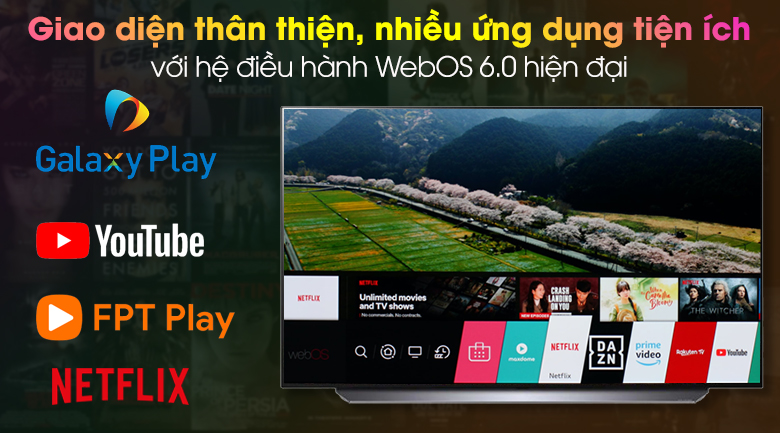 Smart Tivi OLED LG 4K 77 inch 77C1PTB