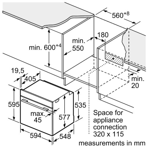Lò nướng Bosch HBG655BS1M serie 8