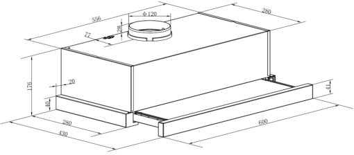 Máy Hút Mùi Canzy 60cm CZ-C516B