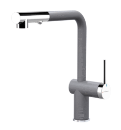 Vòi rửa Konox dây rút Stella Grey nóng lạnh