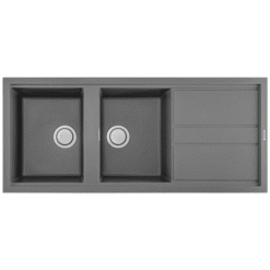 Chậu rửa đá Granite 2 hố Malloca TITANIUM K-50073