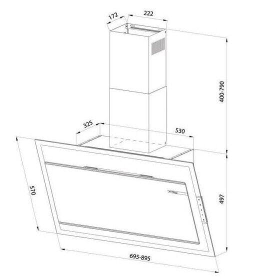 Máy hút mùi Eurosun EH-70AF78B 70cm