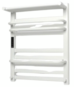 Giá sấy khăn thông minh nhôm Kottmann K4 trắng công tắc cơ 170W max nhiệt 65 độ IPx4