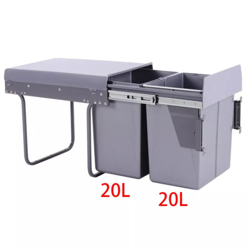 Thùng rác Eurogold 2 ngăn BL400 36cm 40 lít