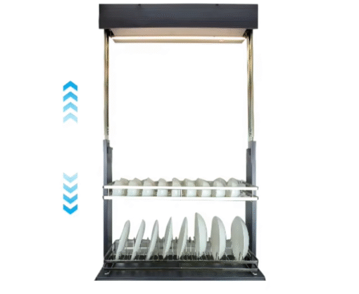 Giá nâng hạ bát đĩa điện tự động Eurogold EMP800 80cm 30kg