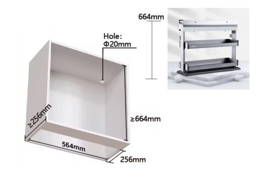 Giá nâng hạ điện tự động Eurogold EMS3060 60cm 30kg
