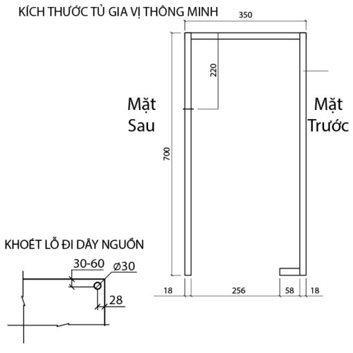 Giá nâng hạ điện tự động Eurogold EMS3060 60cm 30kg